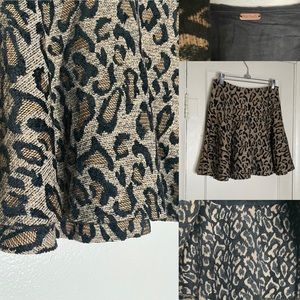Free People Leopard Print skirt
